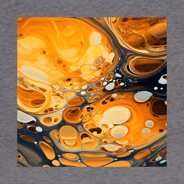 Golden Marble Liquid Art by AbstractGuy